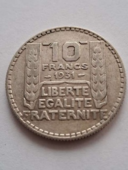 Francja 10 Franków Trzecia Republika 1931 r