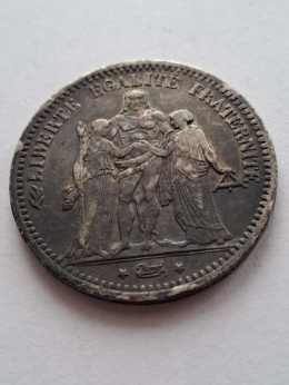 Francja 5 Franków Herkules 1849 r