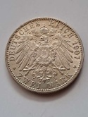 Niemcy 2 Marki Badenia 1907 r pośmiertna