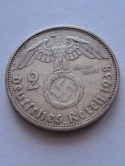 Niemcy 2 Marki Hindenburg 1938 r A