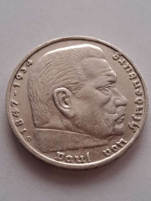 Niemcy 5 Marek Hindenburg 1936 r D