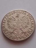 10 zł Głowa Kobiety 1932 r bez znaku