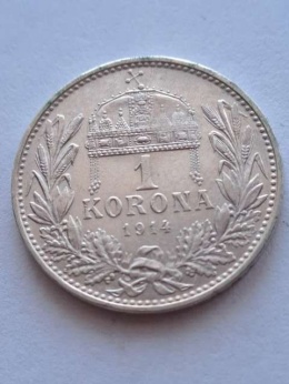 Austria 1 Korona Franciszek Józef I 1914 r