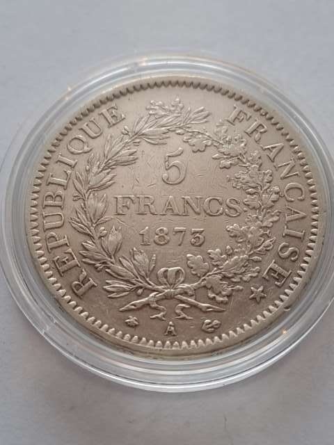 Francja 5 Franków Herkules 1873 r