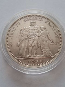 Francja 5 Franków Herkules 1873 r