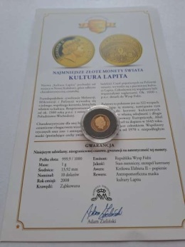 Fidżi 10 dolarów Kultura Lapita 2008 r