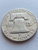 USA 1/2 Dollara Franklin 1961 r