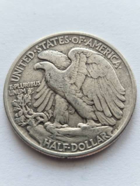 USA 1/2 Dollara idąca Wolność 1945 r