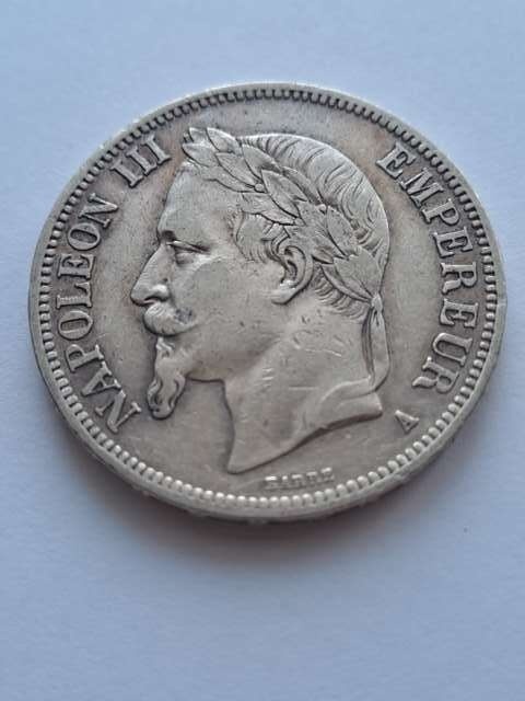 Francja 5 Franków Napoleon III 1868 r