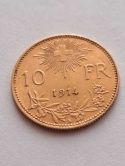 Szwajcaria 10 Franków B, Berno 1914 r