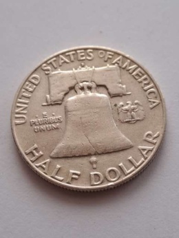 USA 1/2 Dollara Franklin 1959 r