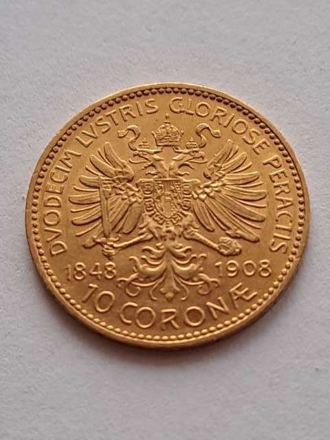 Austria 10 Koron 1848 - 1908 r