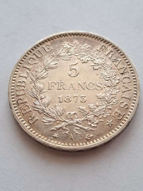 Francja 5 Franków Herkules 1873 r