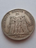 Francja 5 Franków Herkules 1876 r