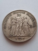Francja 5 Franków Herkules 1874 r
