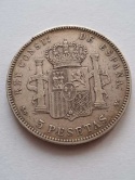 Hiszpania 5 Pesetas Alfonso XII 1898 r