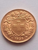 Szwajcaria 20 Franków 1935 r LB