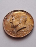 USA 1/2 Dollara Kennedy 1967 r