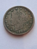 USA 5 Centów Liberty 1908 r