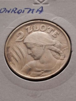 2 zł Żniwiarka 1924 r odwrotka