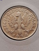 2 zł Żniwiarka 1924 r odwrotka