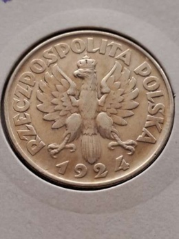 2 zł Żniwiarka 1924 r odwrotka