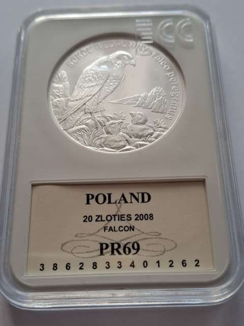 20 zł Sokół Wędrowny 2008 r GCN PR 69
