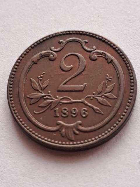 Austria 2 halerze Franciszek Józef I 1896 r