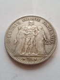 Francja 5 Franków Herkules 1874 r
