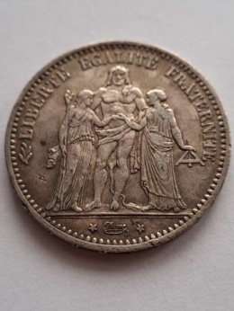 Francja 5 Franków Herkules 1874 r