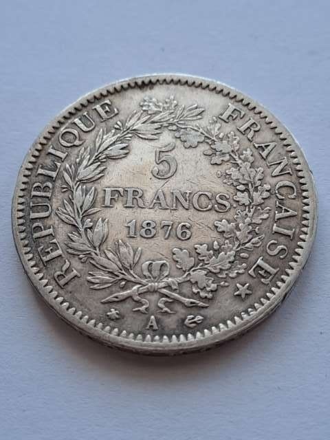 Francja 5 Franków Herkules 1876 r