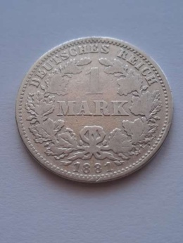 Niemcy 1 Marka Wilhelm I 1881 r J