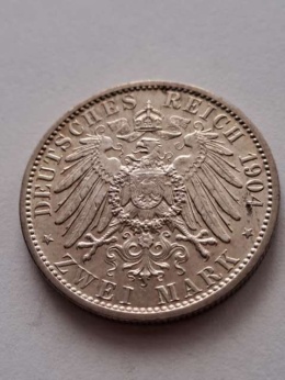 Niemcy 2 Marki Mecklenburg Schwerin 1904 r