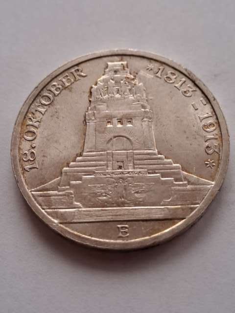 Niemcy 3 Marki Saksonia 1913 r