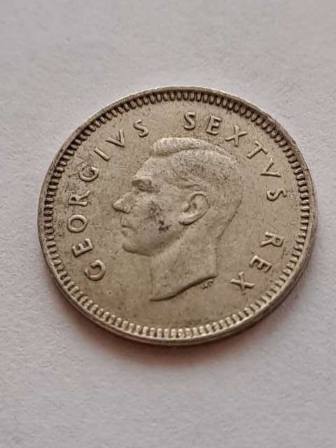 Suid Afrika 3 pensy Jerzy VI 1952 r