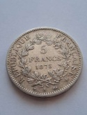 Francja 5 Franków Herkules 1875 r
