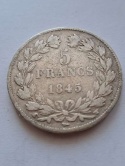 Francja 5 Franków Louis Philippe I 1845 r