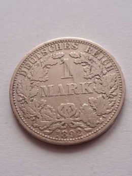 Niemcy 1 Marka Wilhelm I 1892 r A