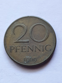 Niemcy 20 Pfenning 1969