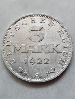 Niemcy 3 Marki 1922 r