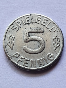 Niemcy 5 Pfenning Spielgeld żeton