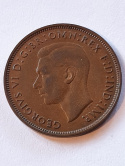 Wielka Brytania 1/2 Penny 1938 r