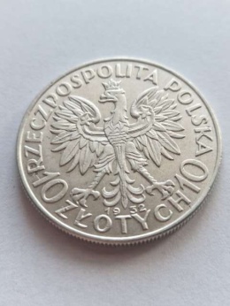 10 zł Głowa Kobiety 1932 r bez znaku