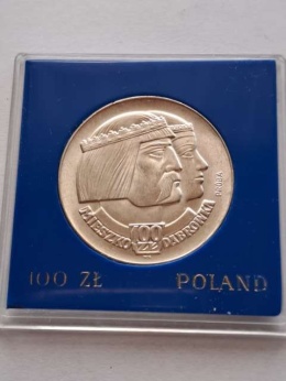 100 zł Mieszko i Dąbrówka 1966 r próba