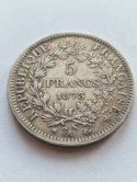 Francja 5 Franków Herkules 1873 r