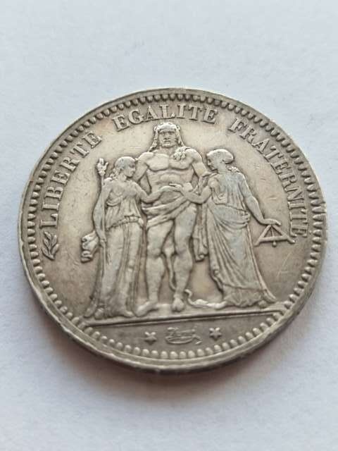 Francja 5 Franków Herkules 1873 r