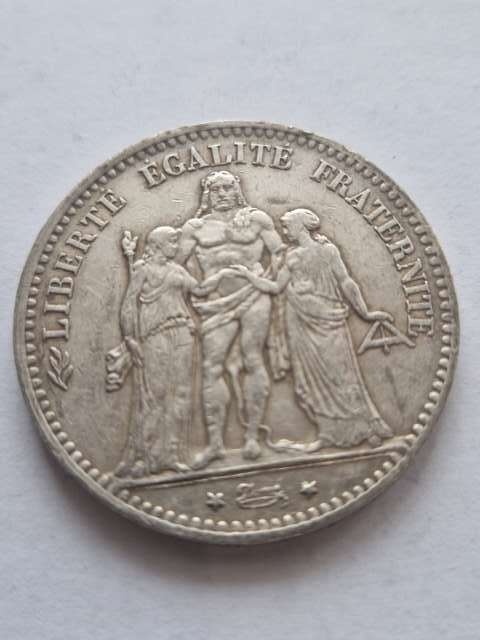 Francja 5 Franków Herkules 1874 r
