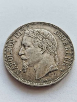 Francja 5 Franków Napoleon III 1867 r