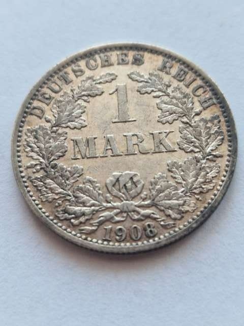 Niemcy 1 Marka Wilhelm II 1908 r A