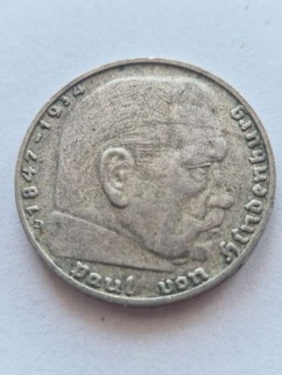 Niemcy 2 Marki Hindenburg 1938 r D